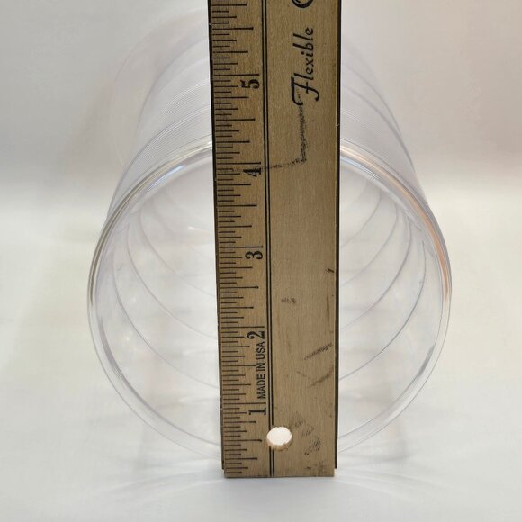 Clear Plastic Small Jewelry Organizer, 5-Layers Rotatable Storage Box with Lid - Picture 11 of 11